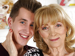 LibertyPorno presents: Old lady magdi is in love with this young dick