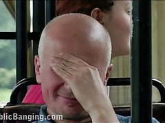LibertyPorno presents: Public sex in a city bus