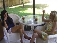 LibertyPorno presents: Hot milf cougars smoking sex threesome