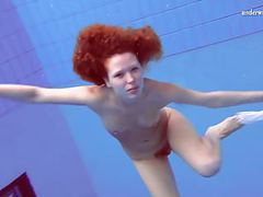 LibertyPorno presents: Matrosova hot ginger pussy in the pool