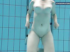 LibertyPorno presents: Bouncing tits in a blue dress