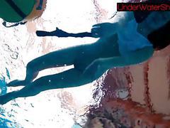LibertyPorno presents: Perfect shaved teen in the pool