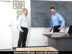 LibertyPorno presents: Innocenthigh- school girl fucks both her teachers