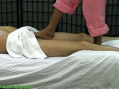 LibertyPorno presents: Hidden cam ashiatsu massage with foot.hand happy ending