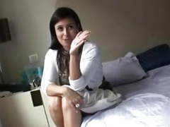LibertyPorno presents: Sexy babe makes a homemade fuck film !