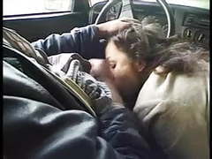 LibertyPorno presents: Outdoor anal ends with a car  bj