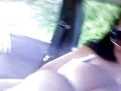 LibertyPorno presents: Granny handjob #7 chunky italian in the car