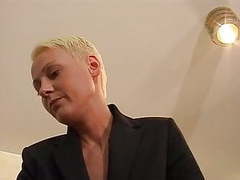 LibertyPorno presents: Short hair blonde fraulein boss