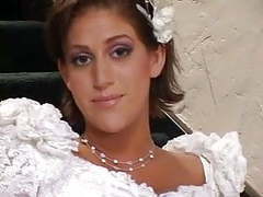 LibertyPorno presents: Bride & a hottie share a big cock