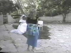 LibertyPorno presents: French girl gets fucked while wearing a white wedding dress