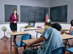 LibertyPorno presents: Stunning teacher wearing stockings gets fucked in the class room - sarah lace, Couple, Hardcore, Pornstars, MILF, Long Hair, Pussy Licking, Lingerie, Stockings, Nylon, Blowjob, Anal, Pussy, Shaved Pussy, Cowgirl, Big Tits, Fake Tits, Teachers