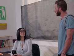 LibertyPorno presents: Kinky math tutor jasmine jae loves giving head and having sex