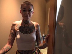LibertyPorno presents: Hd pov video of tattooed leigh raven sucking a rock solid cock
