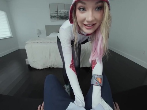 LibertyPorno presents: Daisy lavoy as spider gwen stacy has been missing you