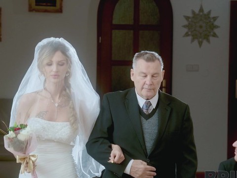 LibertyPorno presents: Newly wedded bride olivia sparkle gives head and gets fucked