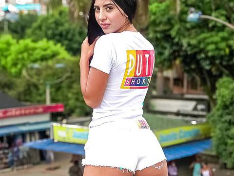LibertyPorno presents: Puti shorts - hot amateur latina mami sits on my huge dick cfnm