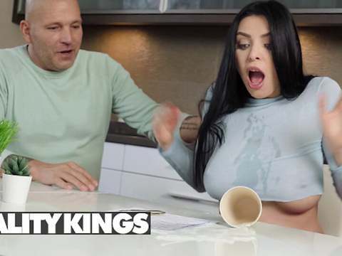 LibertyPorno presents: Raven-haired kira queen wants to rent thomas' house but not before she rides his dick - reality kings