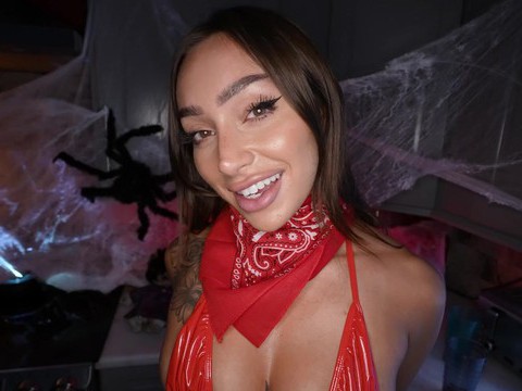 LibertyPorno presents: Tattooed sisi rose wearing red lingerie gets fucked hard