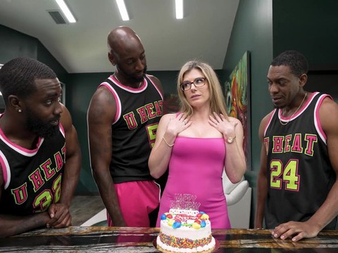 LibertyPorno presents: Interracial gangbang with a horny blonde babe - cory chase