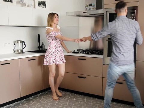 LibertyPorno presents: Blonde fanta sie with good tits wearing lingerie gets dicked