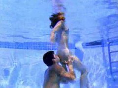 LibertyPorno presents: Cute girl sucks cock in the pool