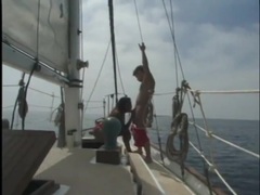 LibertyPorno presents: Interracial on a boat with a beautiful black girl