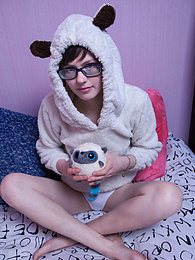 LibertyPorno presents: Innocent teen cutie does something really naughty to her daddy before bedtime and she really seems to like it