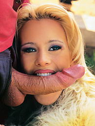 LibertyPorno presents: Blonde Cora Works Hard With Mouth and Ass to Get a Facial