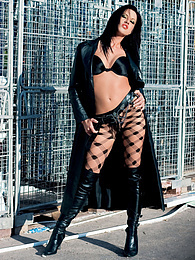 LibertyPorno presents: Lollybadcock Has a Horny Photoshoot With Dildos Outdoors
