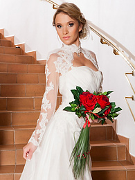 LibertyPorno presents: Czech bride Angel Piaff gets banged in a laundry room after posing in lingerie