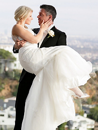 LibertyPorno presents: Hot blonde Anikka Albrite consummates her marriage vows after getting married