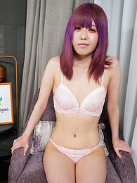 LibertyPorno presents: Asian girl Shiori Fujimori displays her petite tiny tits and unveils her complete nakedness in a solo
